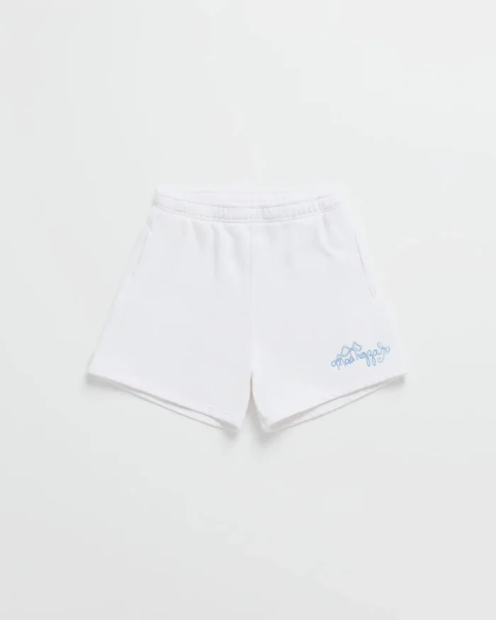 Madhappy Bow Fleece Short White