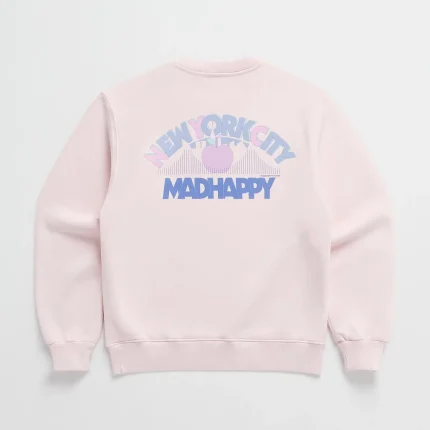 Madhappy New York Sweatshirt Baby Pink