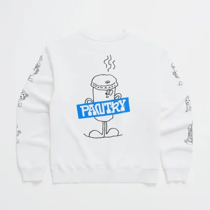 Madhappy Pantry Pals Fleece Crewneck White