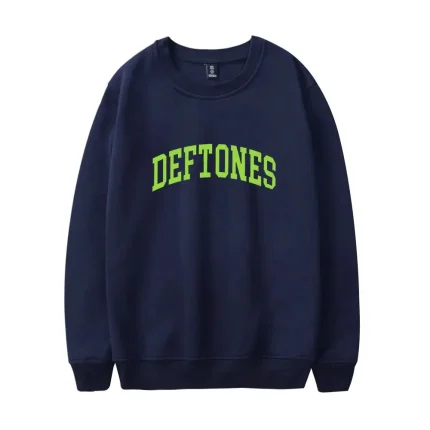 Navy and Green Colligate Logo Sweatshirt