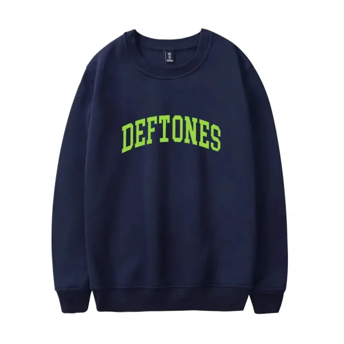 Navy and Green Colligate Logo Sweatshirt