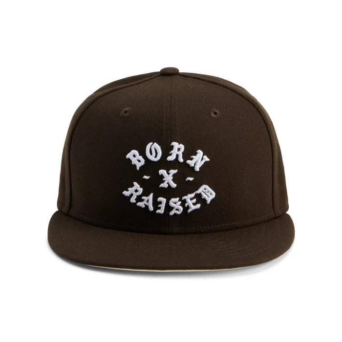 New Era Fitted Rocker Hat Walnut