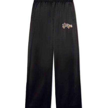 Off White Black Eagle Diag Satin Joggers