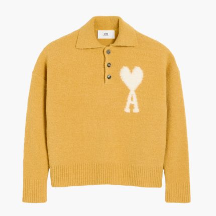 Polo ami de coeur ecru Mustard