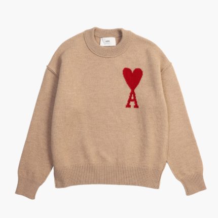 Pull col rond ami de coeur Camel