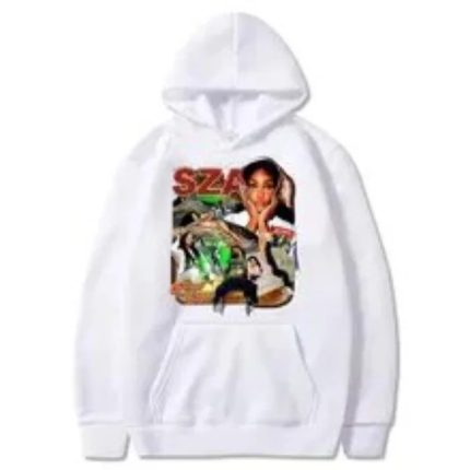 SZA Merch Good Days Graphics White Hoodie