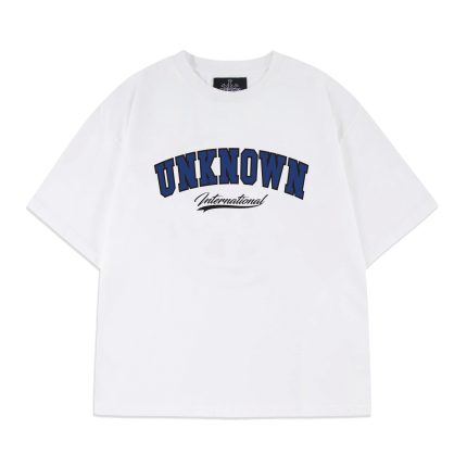 Unknown College Logo Tee – White