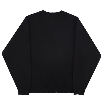 Unknown Distressed Cairo Knit – Black