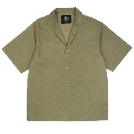 Unknown Embroidered Cuban Shirt – Khaki