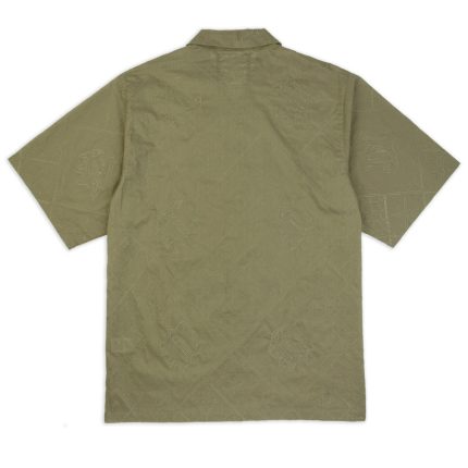 Unknown Embroidered Cuban Shirt – Khaki
