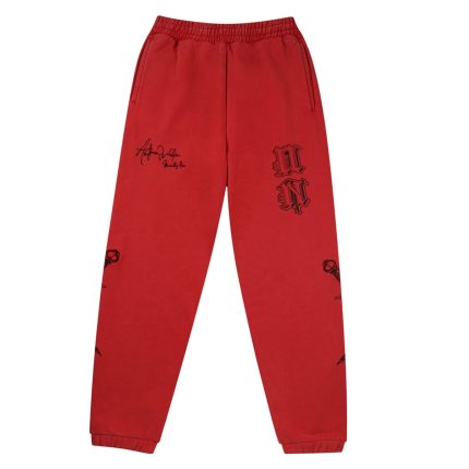 Unknown London Dagger Joggers – Red