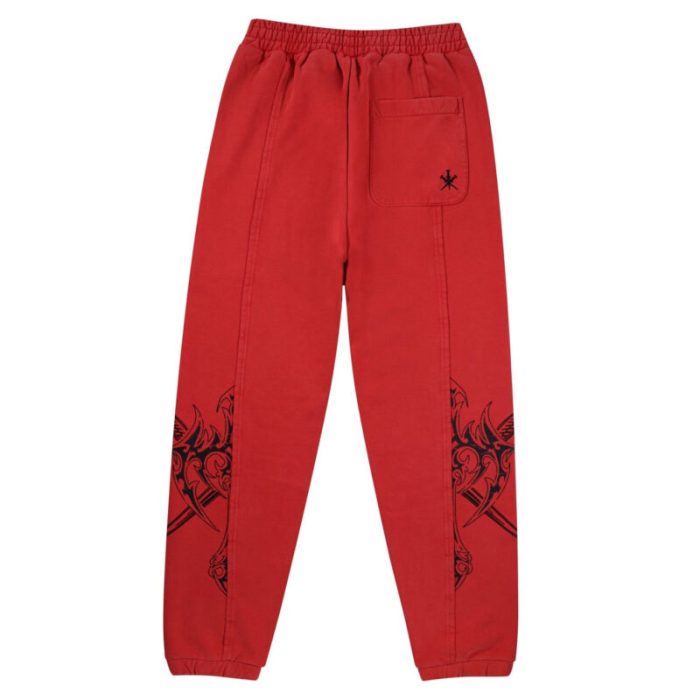 Unknown London Dagger Joggers – Red