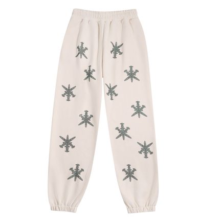 Unknown London Rhinestone Joggers – Off White