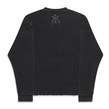 Unknown London Waffle Longsleeve – Black