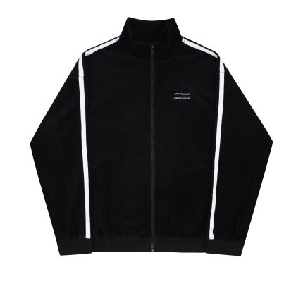 Unknown Velour Track Jacket – Black