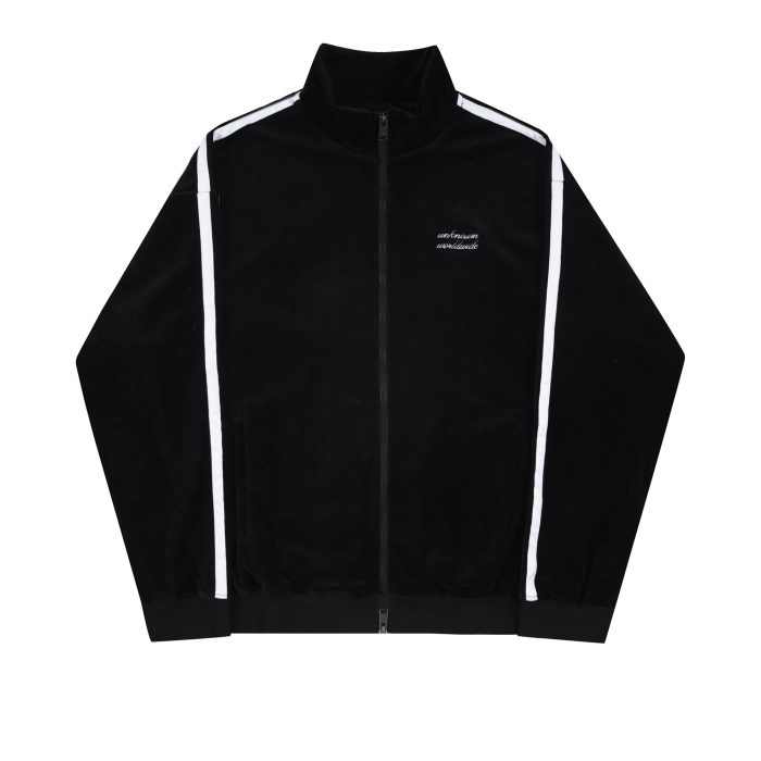 Unknown Velour Track Jacket – Black