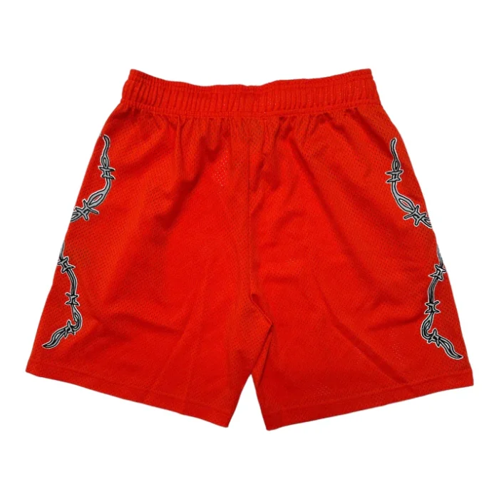 Warren Lotas Barbed Wire Mesh Shorts Red
