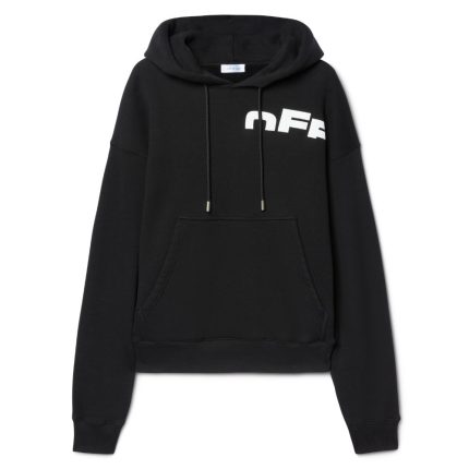 black off split hoodie