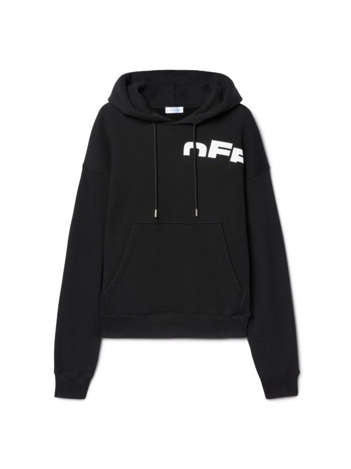 black off split hoodie