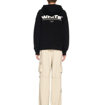 black off split hoodie