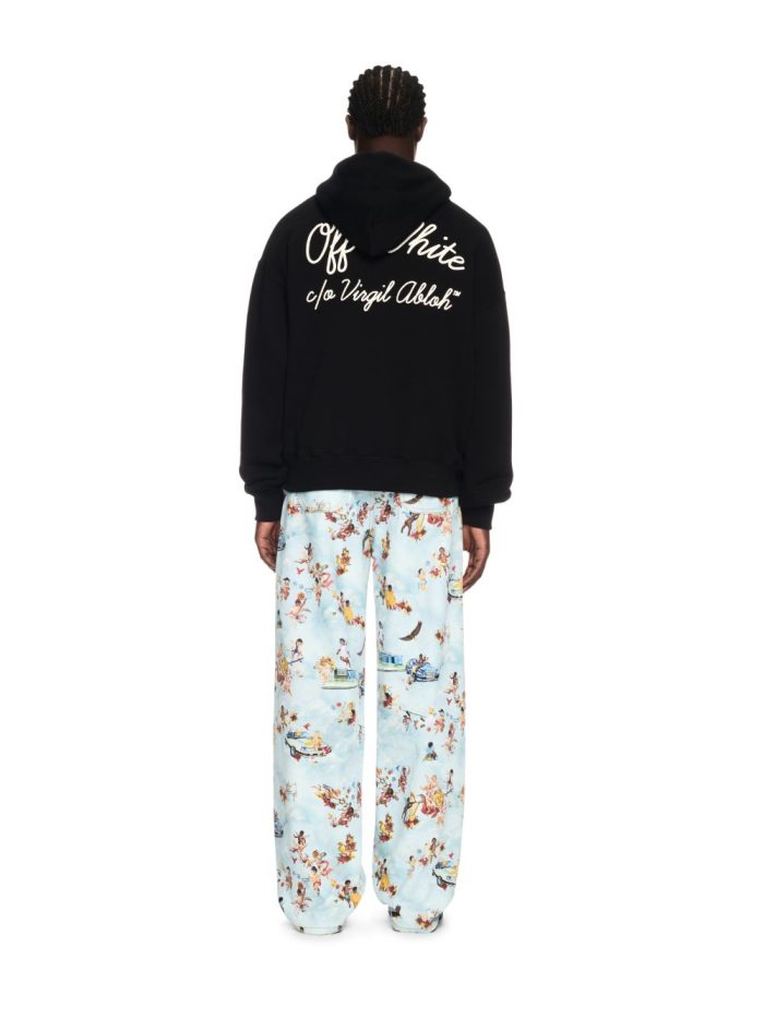 black script hoodie