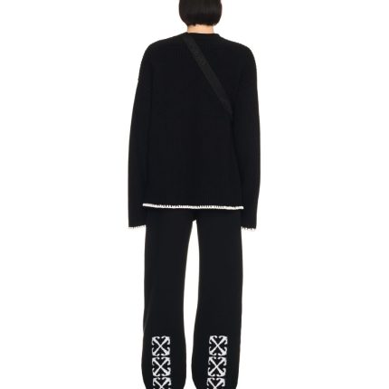 contrast trim knit turtleneck