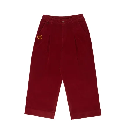 Drew House Ultra Wide Leg Corduroy Carpenter Pant Burgundy