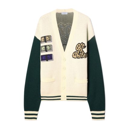 crystal cash varsity cardigan