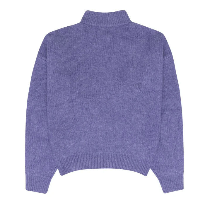 Drew House Mascot Funnel Neck Sweater Heather Amethyst