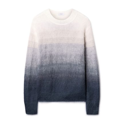 mohair arrow gradient knit crewneck