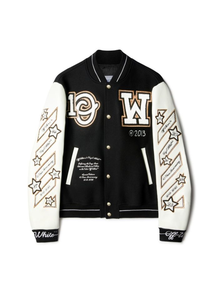 off-white logic varsity jacket