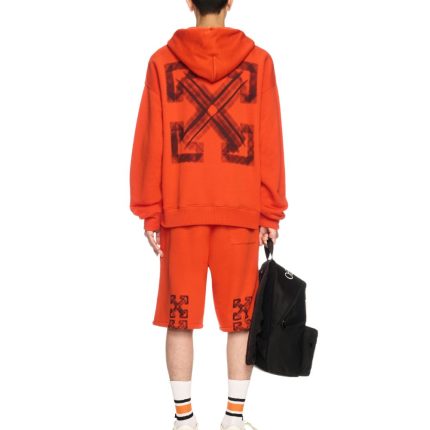 orange vibe arrow hoodie