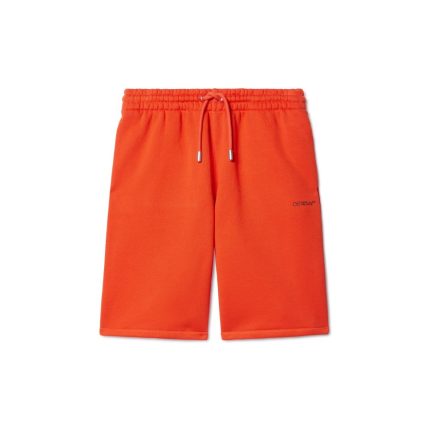 orange vibe arrow sweat shorts