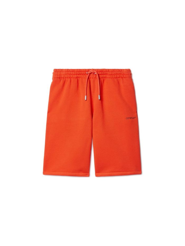 orange vibe arrow sweat shorts