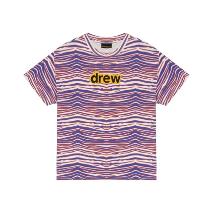 Drew House Secret Ss Tee Amethyst Zebra