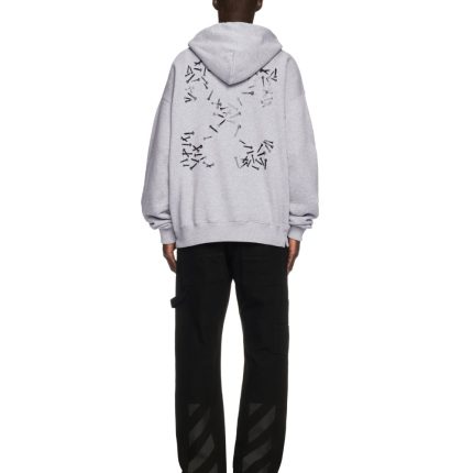 skate grey arrow hoodie