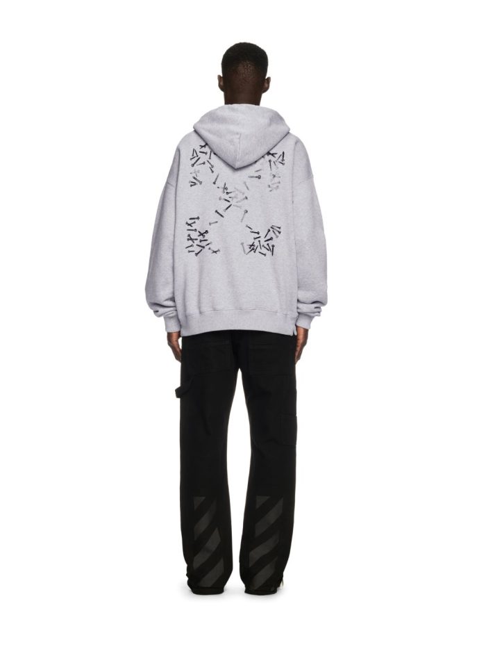 skate grey arrow hoodie