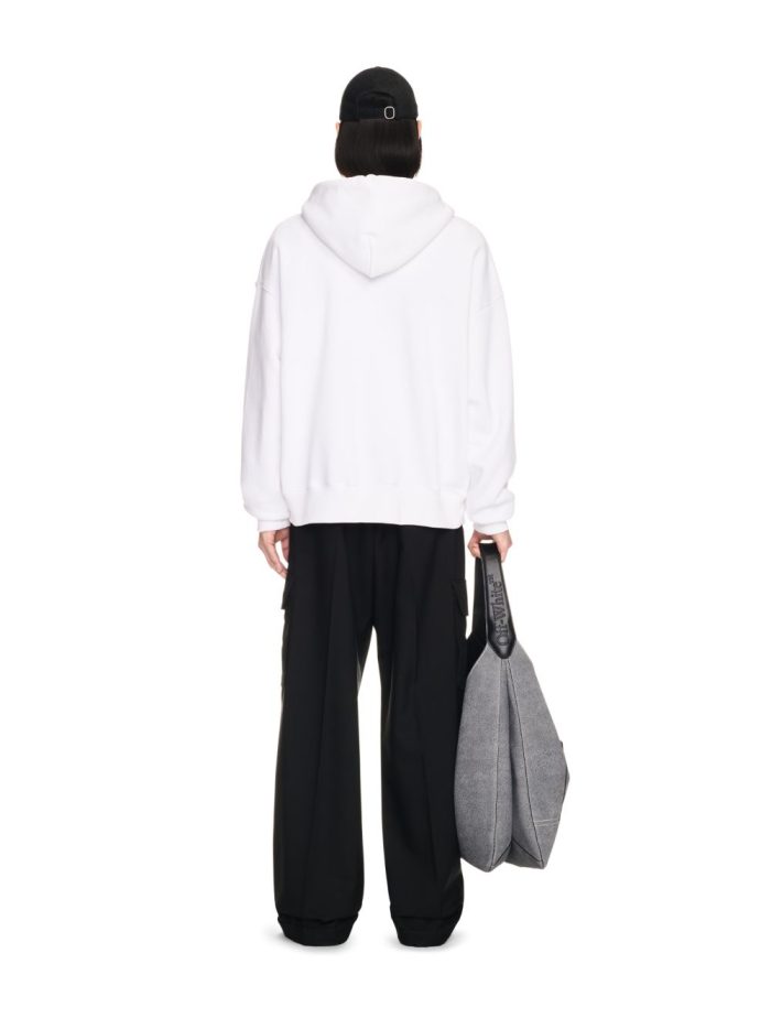 white big bookish skate hoodie