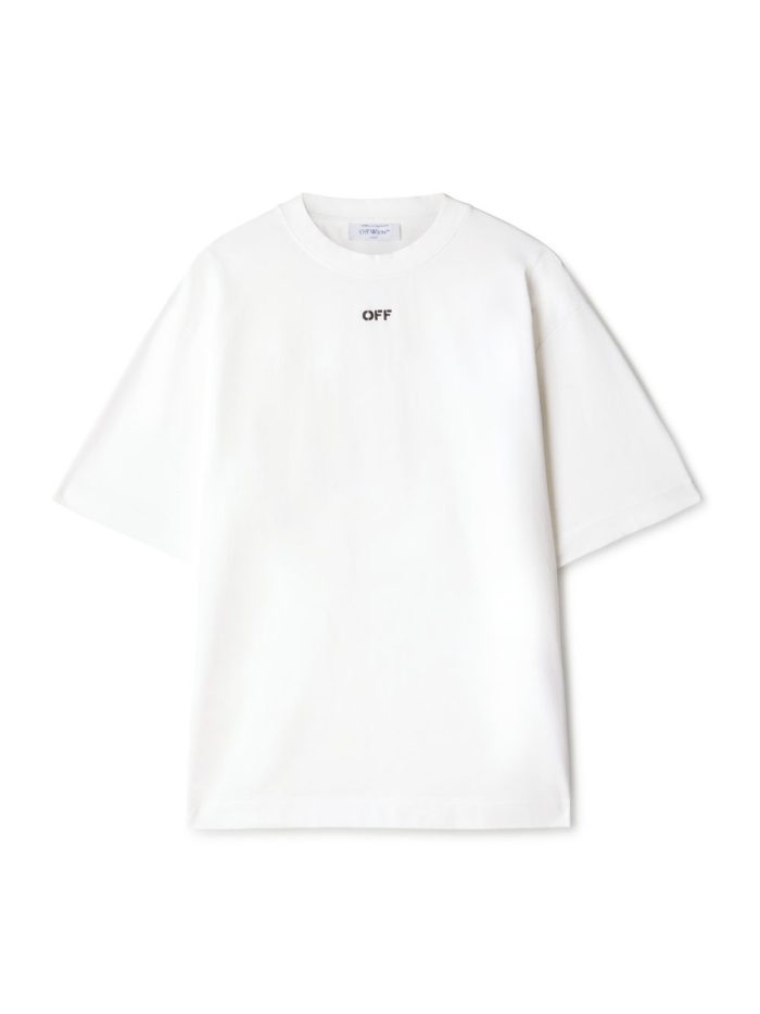 white/black off stamp skate s/s tee