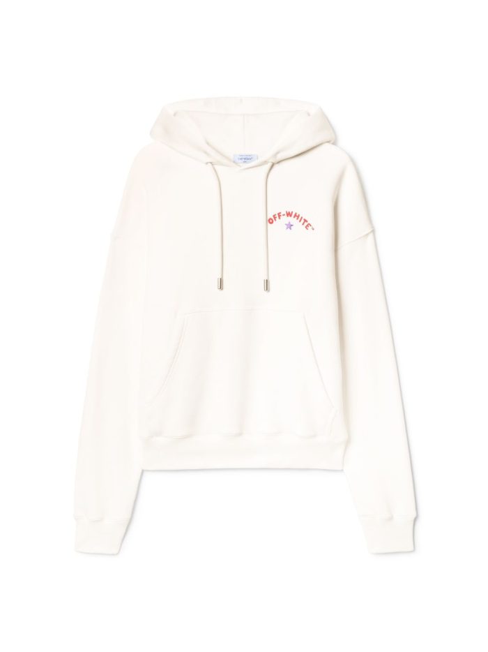 white starry arrow hoodie