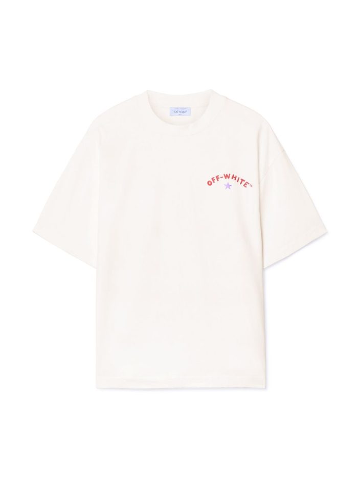 white starry arrow t-shirt