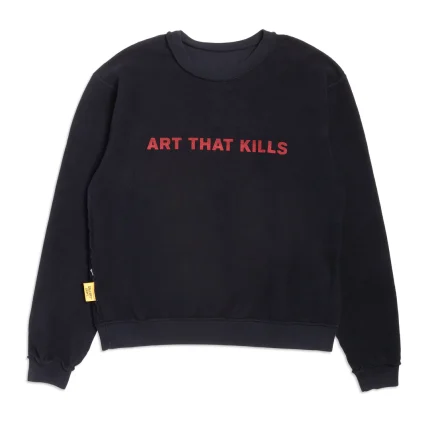 Art That Kills Reversible Crewneck Black