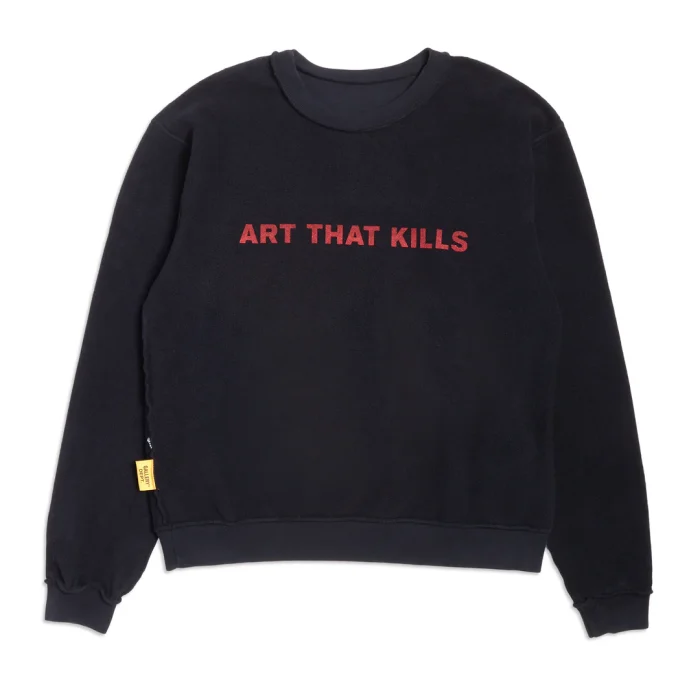 Art That Kills Reversible Crewneck Black